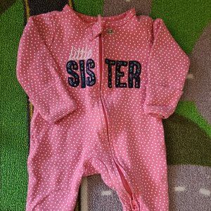 Carters Little Sister newborn sleeper